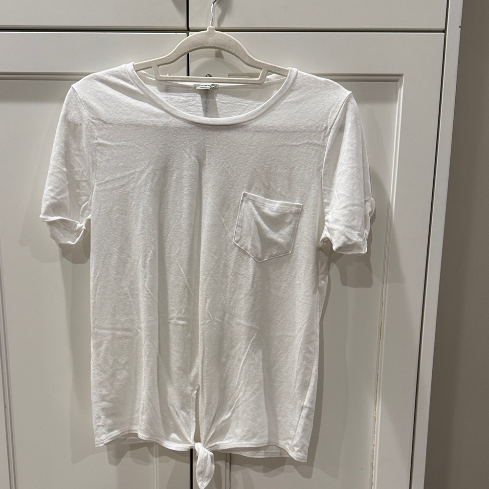 J. Crew White Short Sleeve Tee